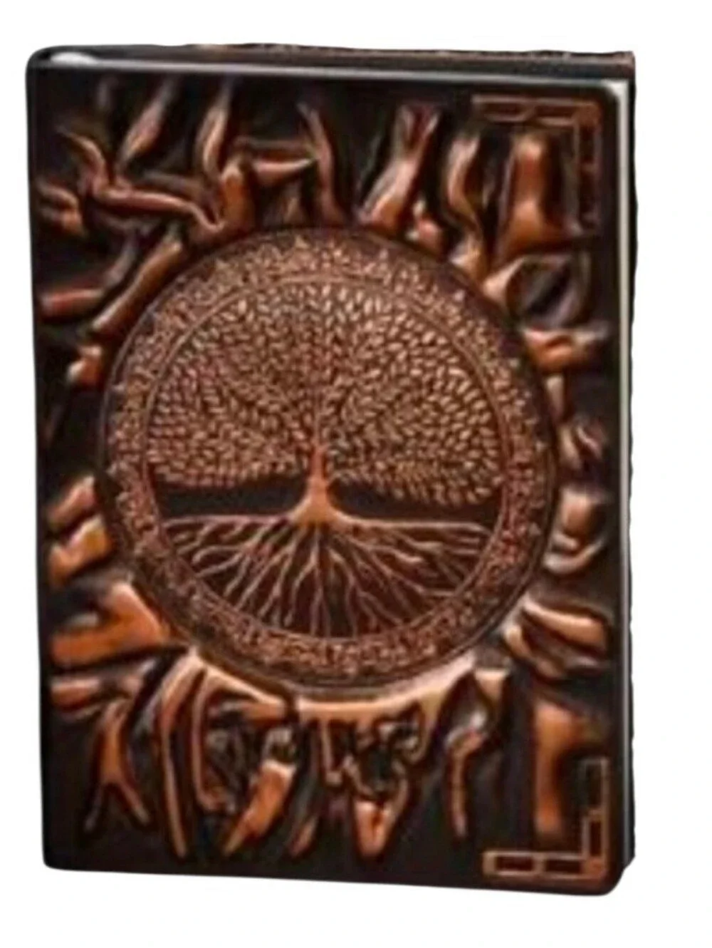 Small 3D Bronze Tree of Life Journal Notebook